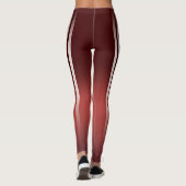 Leggings Rayure Athlétique | Bourgogne (Dos)