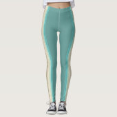 Leggings Rayure Athlétique | Double Ton (Devant)