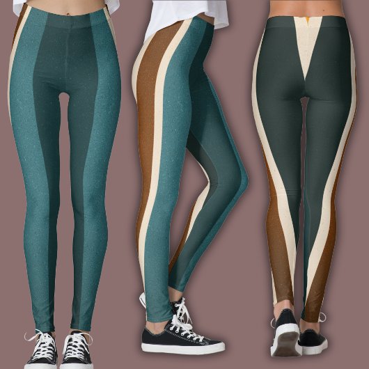 Leggings Rayure Athlétique | Rayures Rétro