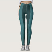 Leggings Rayure Athlétique | Rayures Rétro (Devant)