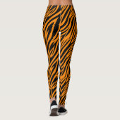 Leggings Rayure de tigre orange et noir (Dos)