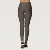 Leggings Rayure marron cacao vintage (Dos)