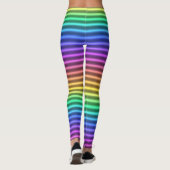 Leggings rayure nostalgique d'arcade : (Dos)