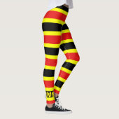 Leggings Rayure rouge, jaune, et noire de serpent de corail (Droite)