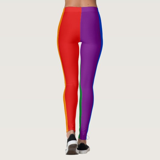 Leggings Rayure verticale de drapeau de fierté (Dos)