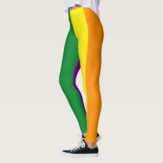 Leggings Rayure verticale de drapeau de fierté (Gauche)