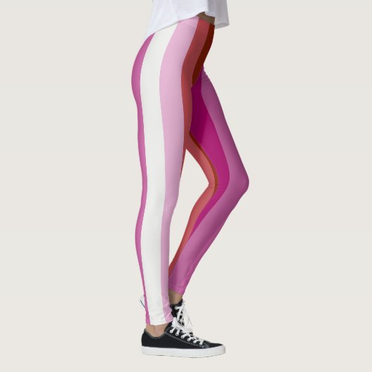 Leggings Rayure verticale lesbienne du drapeau LGBT de (Droite)