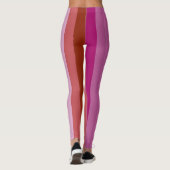 Leggings Rayure verticale lesbienne du drapeau LGBT de (Dos)