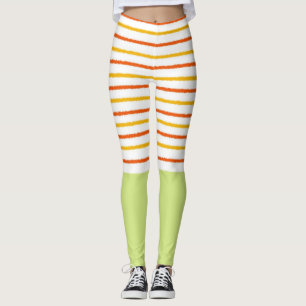 Leggings rayures abstraites art moderne