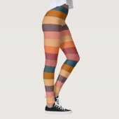 Leggings Rayures Aquarelle Coucher de soleil (Droite)
