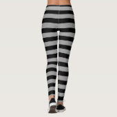 Leggings Rayures argentées et noires (Dos)