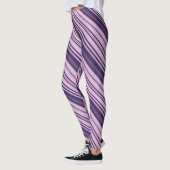 Leggings Rayures aux teintes de violet (Gauche)