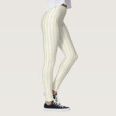 Leggings Rayures blanches jaunes (Droite)