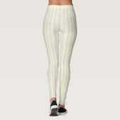 Leggings Rayures blanches jaunes (Dos)