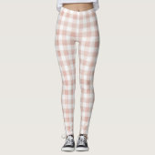 Leggings Rayures blanches roses (Devant)