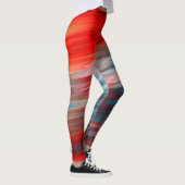 Leggings Rayures bleues rouges et blanches (Droite)