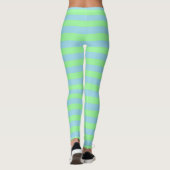 Leggings Rayures bleues vertes et en pastel en bon état (Dos)