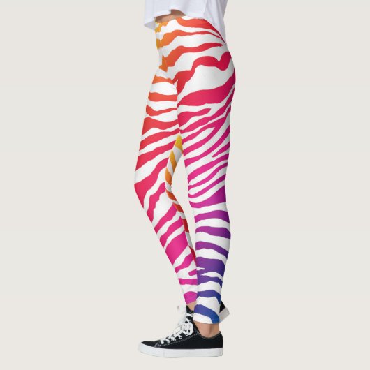 Leggings Rayures d'arc-en-ciel (Gauche)