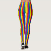 Leggings Rayures d'arc-en-ciel de gay pride (Dos)