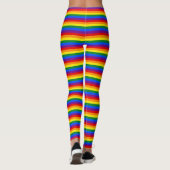 Leggings Rayures d'arc-en-ciel de gay pride (Dos)