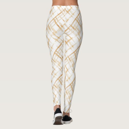 Leggings Rayures de bonbons au caramel (Dos)