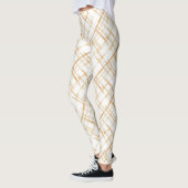 Leggings Rayures de bonbons au caramel (Gauche)