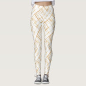 Leggings Rayures de bonbons au caramel (Devant)
