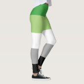Leggings Rayures de fierté aromantique (Droite)