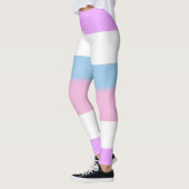 Leggings Rayures de fierté intersexe (Gauche)