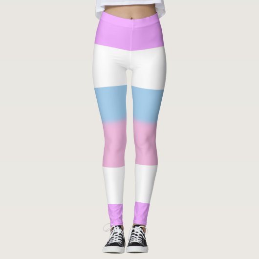 Leggings Rayures de fierté intersexe (Devant)