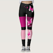 Leggings Rayures de mouche à beurre (Devant)