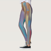 Leggings Rayures de peinture colorées (Gauche)