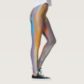 Leggings Rayures de peinture colorées (Droite)