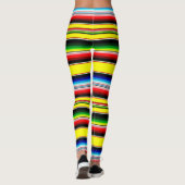 Leggings Rayures de serape brillantes (Dos)