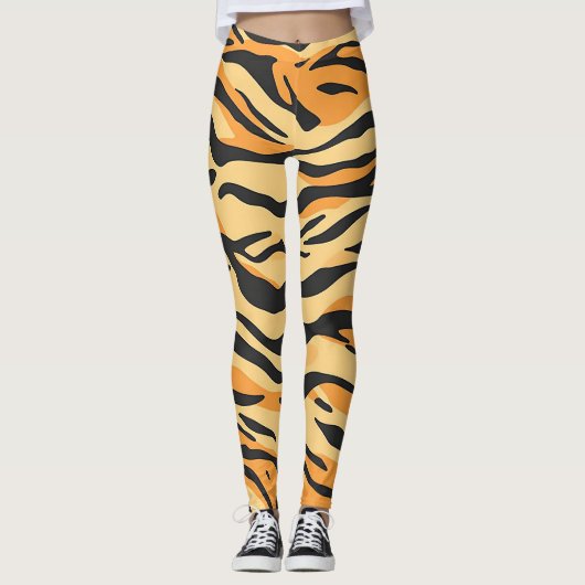 Leggings Rayures de tigre (Devant)