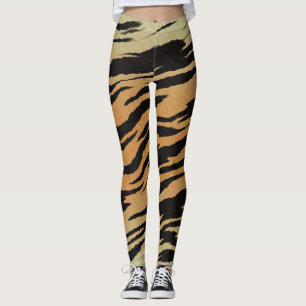 Leggings  Rayures de Tigre Impression Animale Mignonne