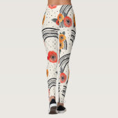 Leggings Rayures de tranche de citron bold (2) (Dos)