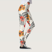 Leggings Rayures de tranche de citron bold (2) (Droite)