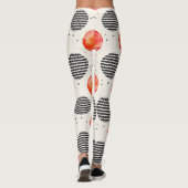 Leggings Rayures de tranche de citron bold (5) (Dos)
