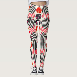 Leggings Rayures de tranche de citron bold (9)