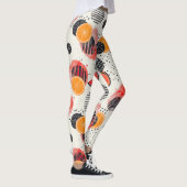 Leggings Rayures de tranches de citrus gras (3) (Droite)