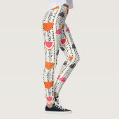 Leggings Rayures de tranches de citrus gras (4) (Droite)
