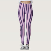 Leggings Rayures dégradées de pourpre (Devant)
