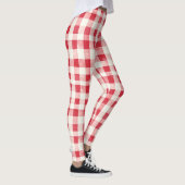Leggings Rayures écossaises crème rouge (Droite)