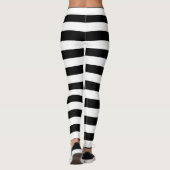 Leggings Rayures horizontales noires (Dos)