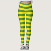 Leggings Rayures jaune et verte (Devant)