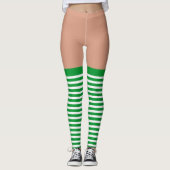 Leggings rayures Jour de la Saint Patrick (Devant)