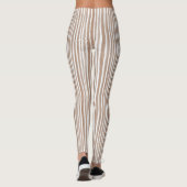 Leggings Rayures Marron Crème (Dos)