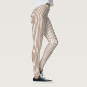 Leggings Rayures Marron Crème (Droite)