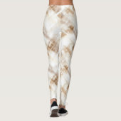 Leggings Rayures Marron Crème Rustique (Dos)